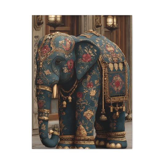 Ornamental Mandala Elephant Portrait Wall Art & Canvas Print
