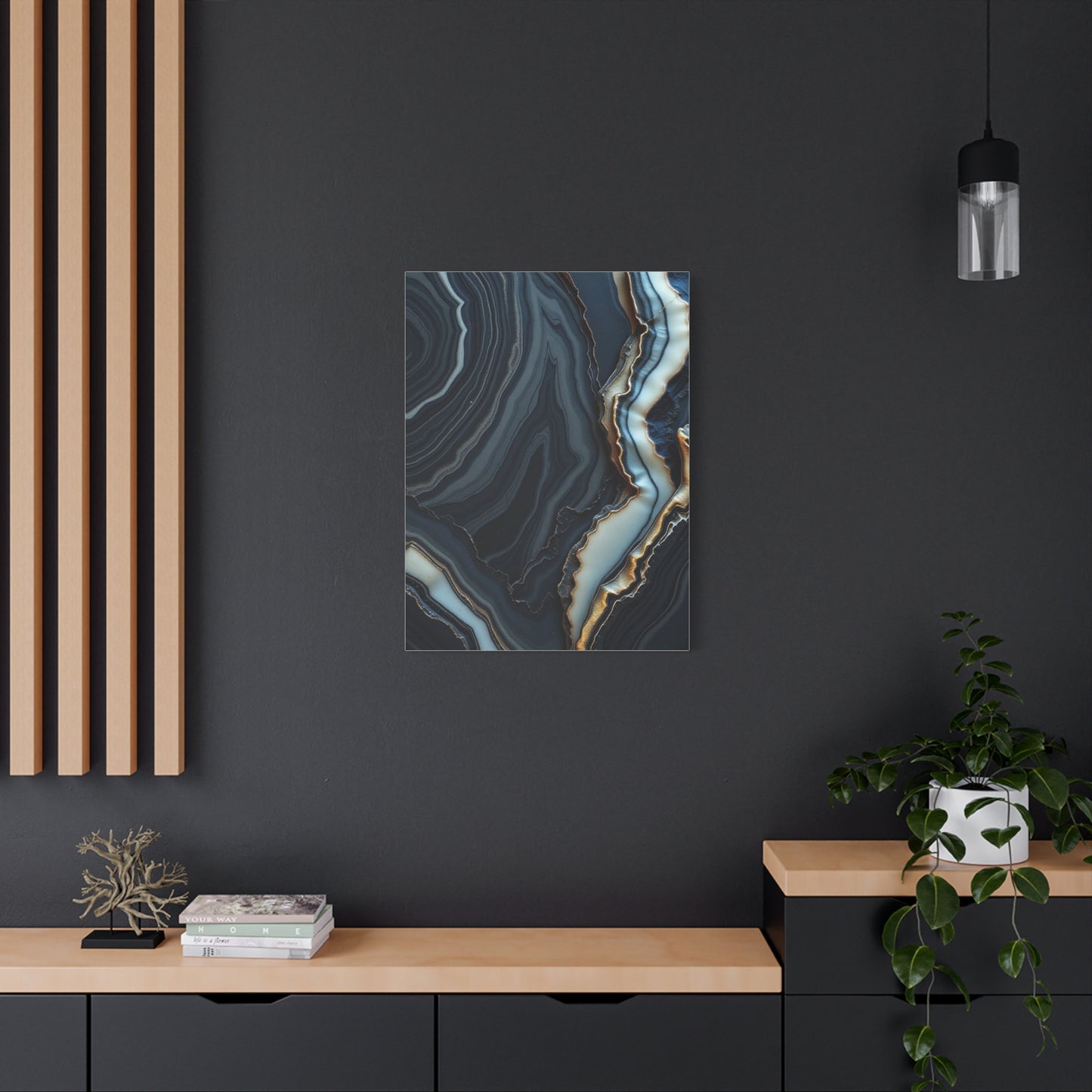 Masterpiece Charcoal, Onyx, and Ivory Art Vision Wall Art & Canvas Print