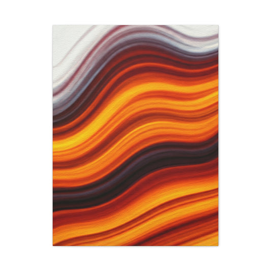 Ember Wave Horizon Abstract Wall Art & Canvas Prints