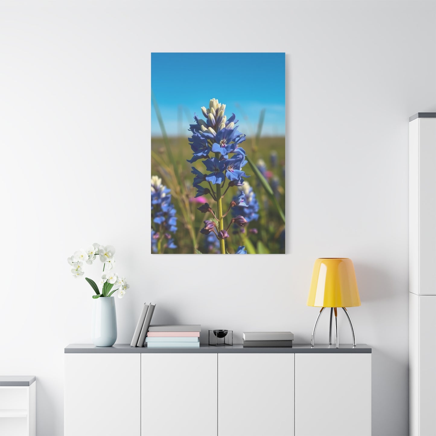Bluebonnet Flower Art Supreme Gallery Wall Art & Canvas Print