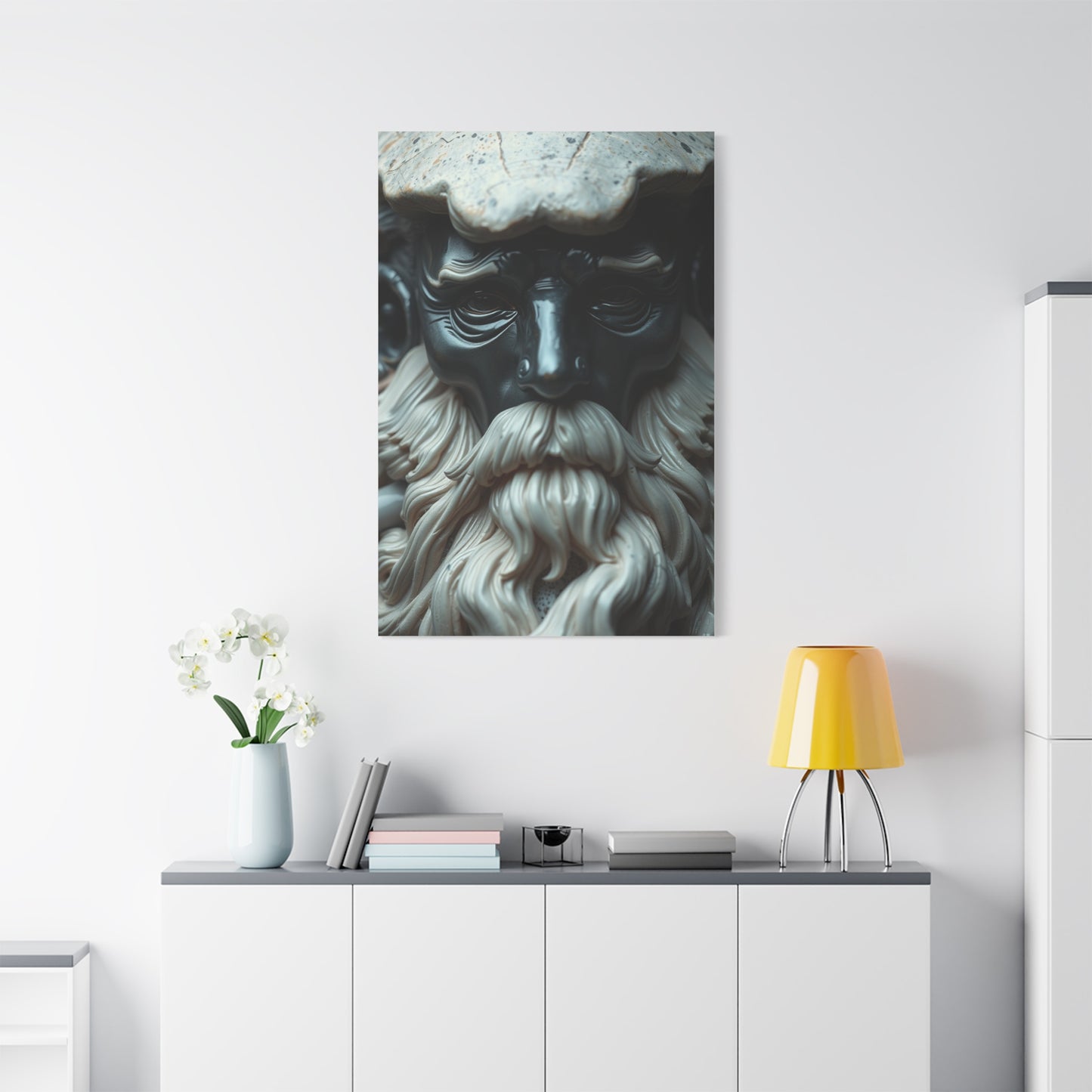 Supreme Charcoal, Onyx, and Ivory Art Collection Wall Art & Canvas Print