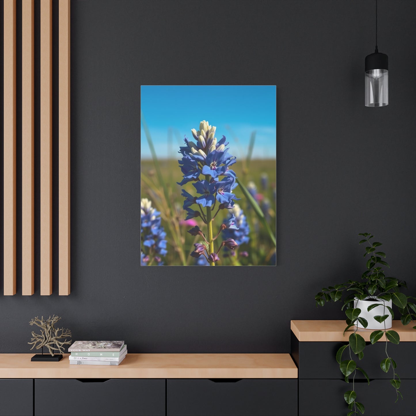 Bluebonnet Flower Art Supreme Gallery Wall Art & Canvas Print