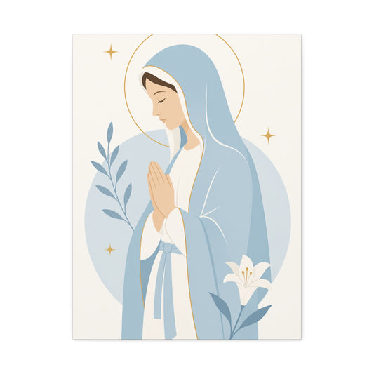 Minimalist Modern Mary Wall Art & Canvas Print