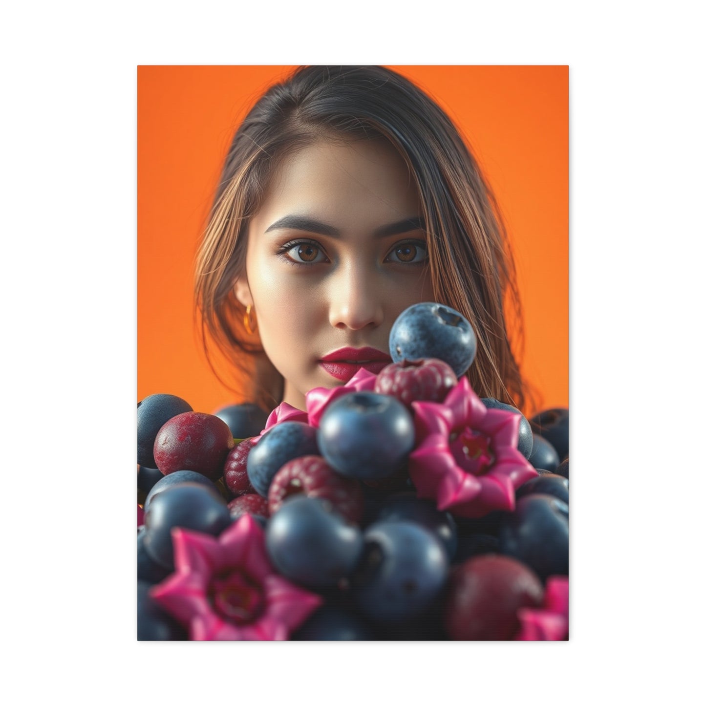 Vision Blush and Blueberry Art Art Wall Art & Canvas Print