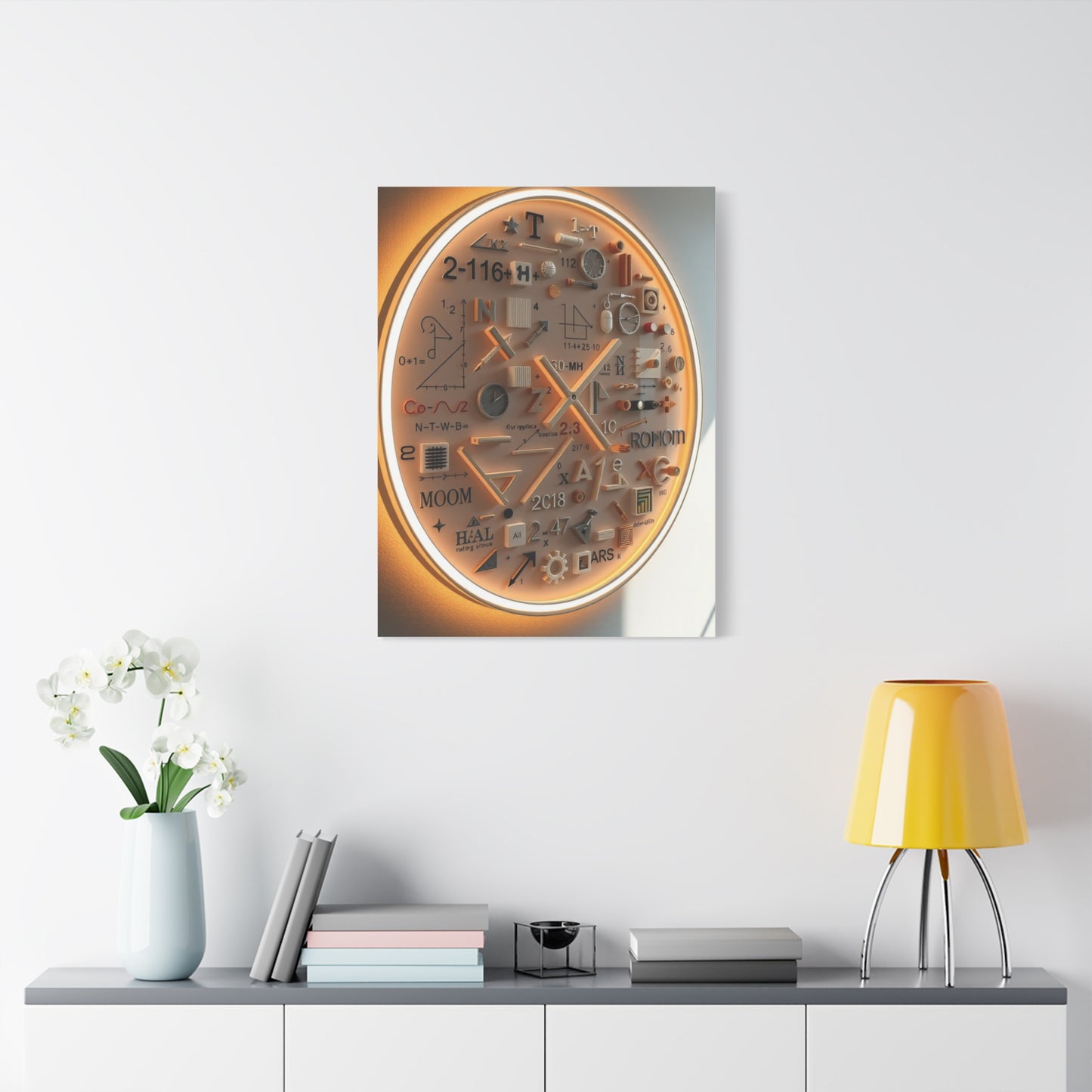 Modern Math Art for Creative Spaces Refined Canvas Wall Art & Canvas Print