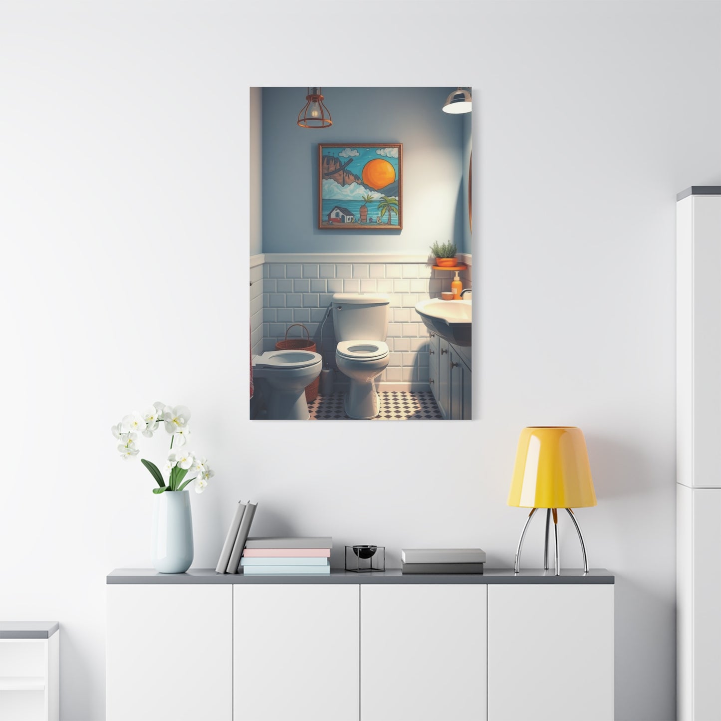 Kid’s Bathroom Art Supreme Gallery Wall Art & Canvas Print
