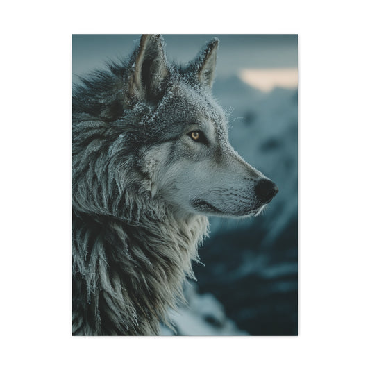 Siberian Husky Winter Ridge Portrait Wall Art & Canvas Print