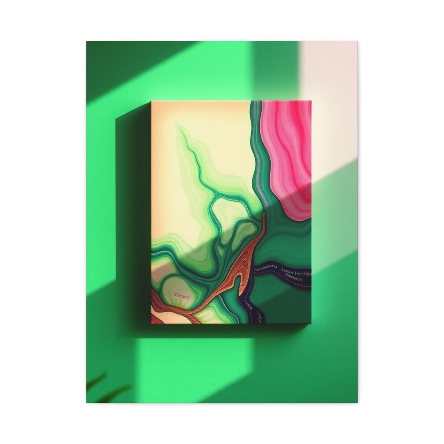 Collection Green & Pink Canvas Art Art Wall Art & Canvas Print