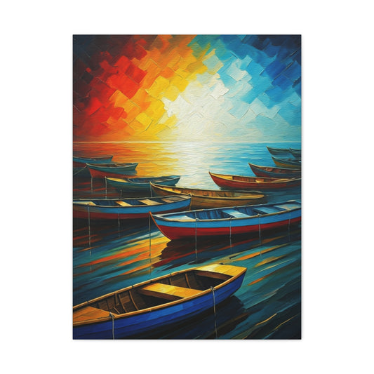 Radiant Harbor Reflections Wall Art & Canvas Print