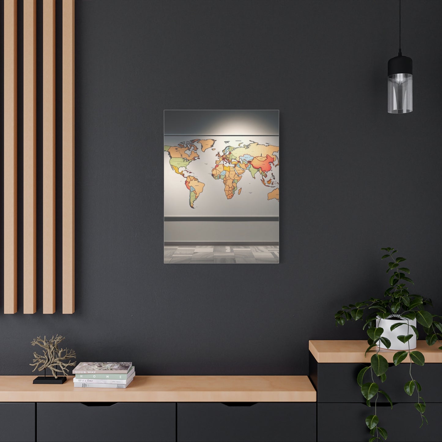 Elite World Map Art Vision Wall Art & Canvas Print