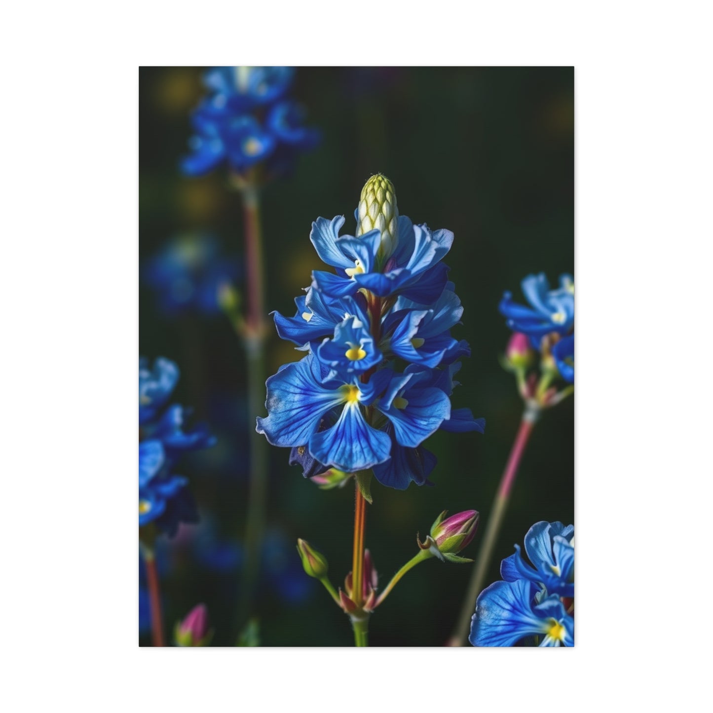 Masterpiece Bluebonnet Flower Art Vision Wall Art & Canvas Print