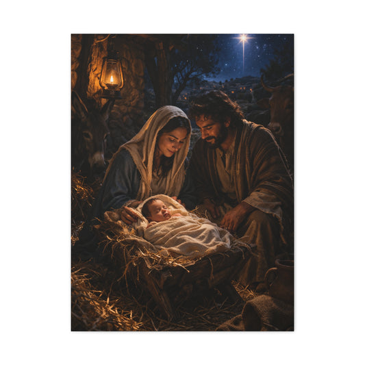 Nativity of Christ Holy Night Wall Art & Canvas Print