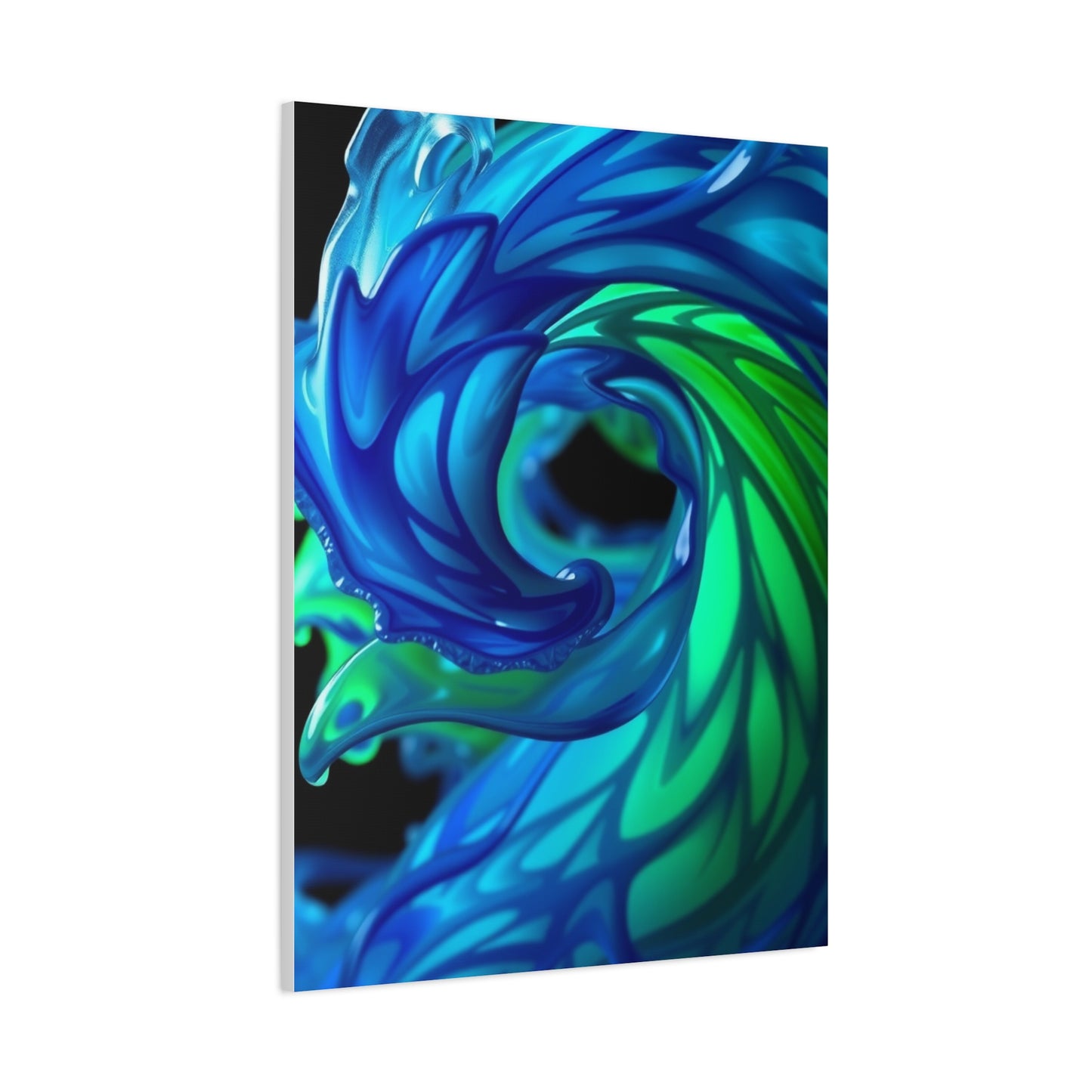 Masterpiece Blue & Green Art Vision Wall Art & Canvas Print