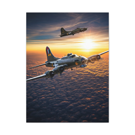 Sunset Squadron Patrol Flight Wall Art & Canvas Prints