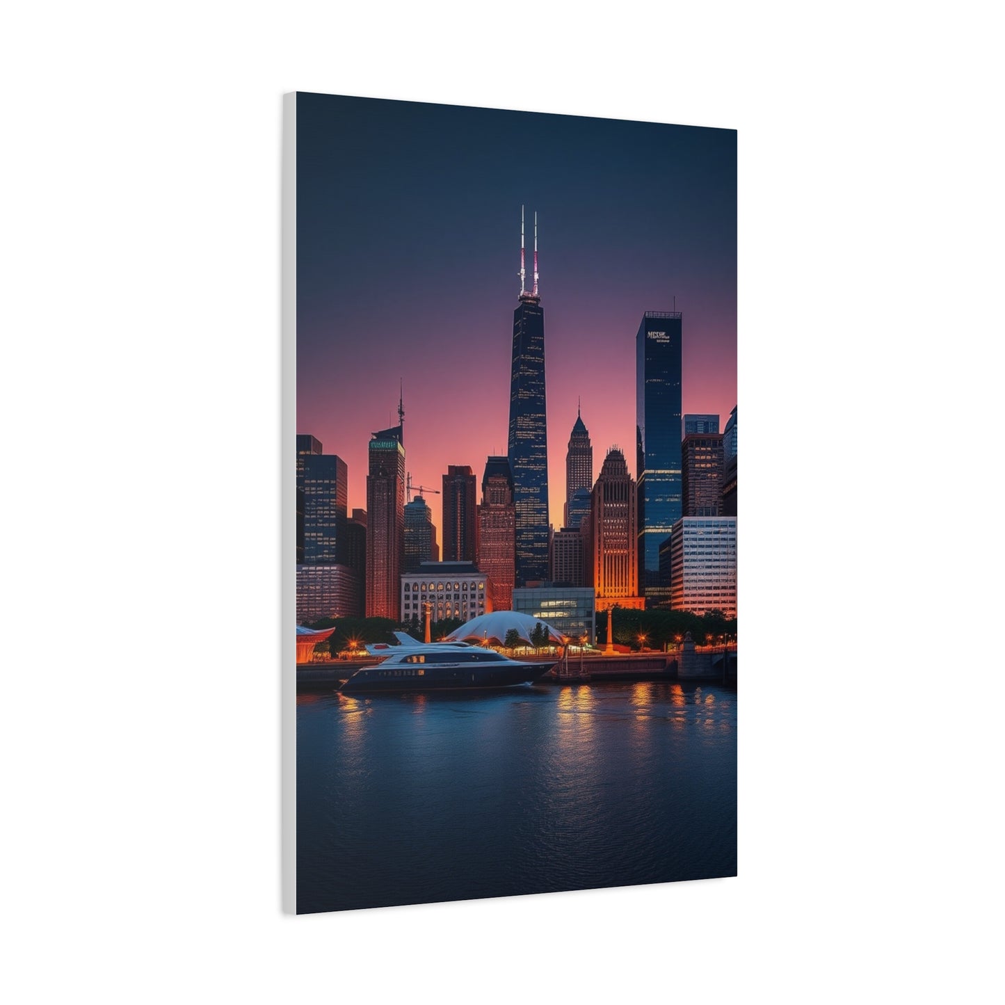Elite Chicago Skylines Art Vision Wall Art & Canvas Print