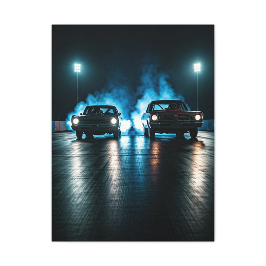Twin Blower Launch Camaro vs Firebird Wall Art & Canvas Prints