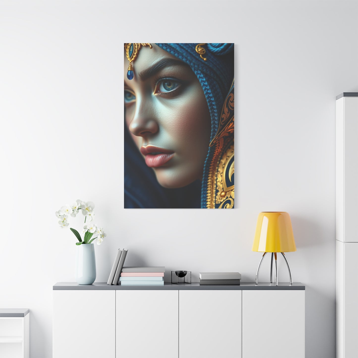 Supreme Blue & Gold Art Collection Wall Art & Canvas Print