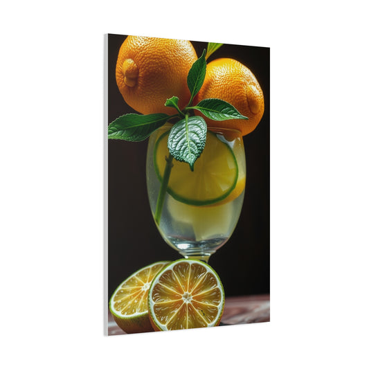 Masterpiece Lemon & Lime Art Vision Wall Art & Canvas Print