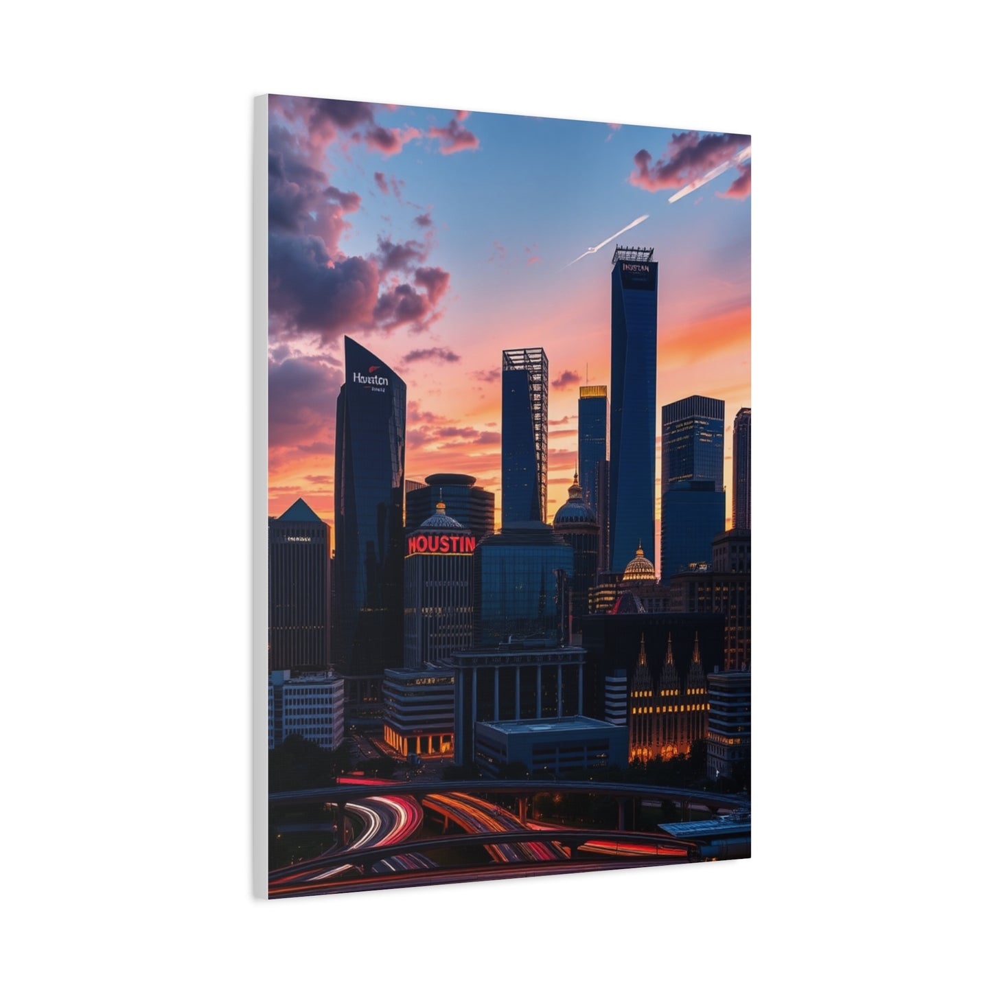 Houston Skylines Art Supreme Gallery Wall Art & Canvas Print
