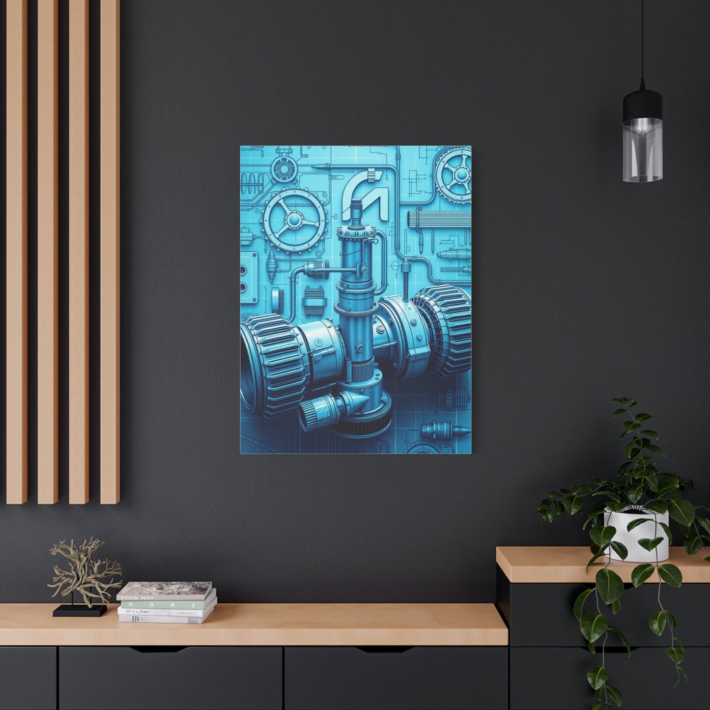 Supreme Engineering & Machinery Blueprints Art Collection Wall Art & Canvas Print