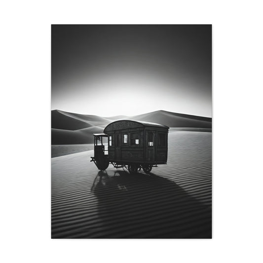 Desert Caravan in Moonlight Wall Art & Canvas Prints