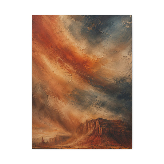 Dust Storm Mesa Abstract Wall Art & Canvas Print