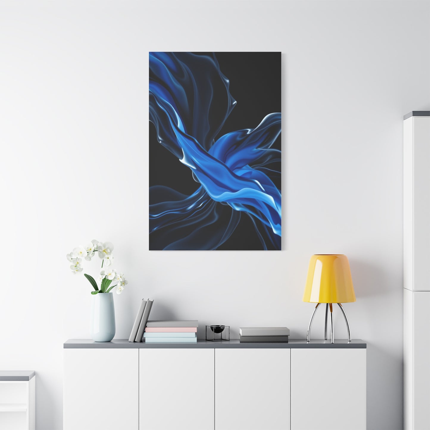 Supreme Black, White & Blue Art Collection Wall Art & Canvas Print