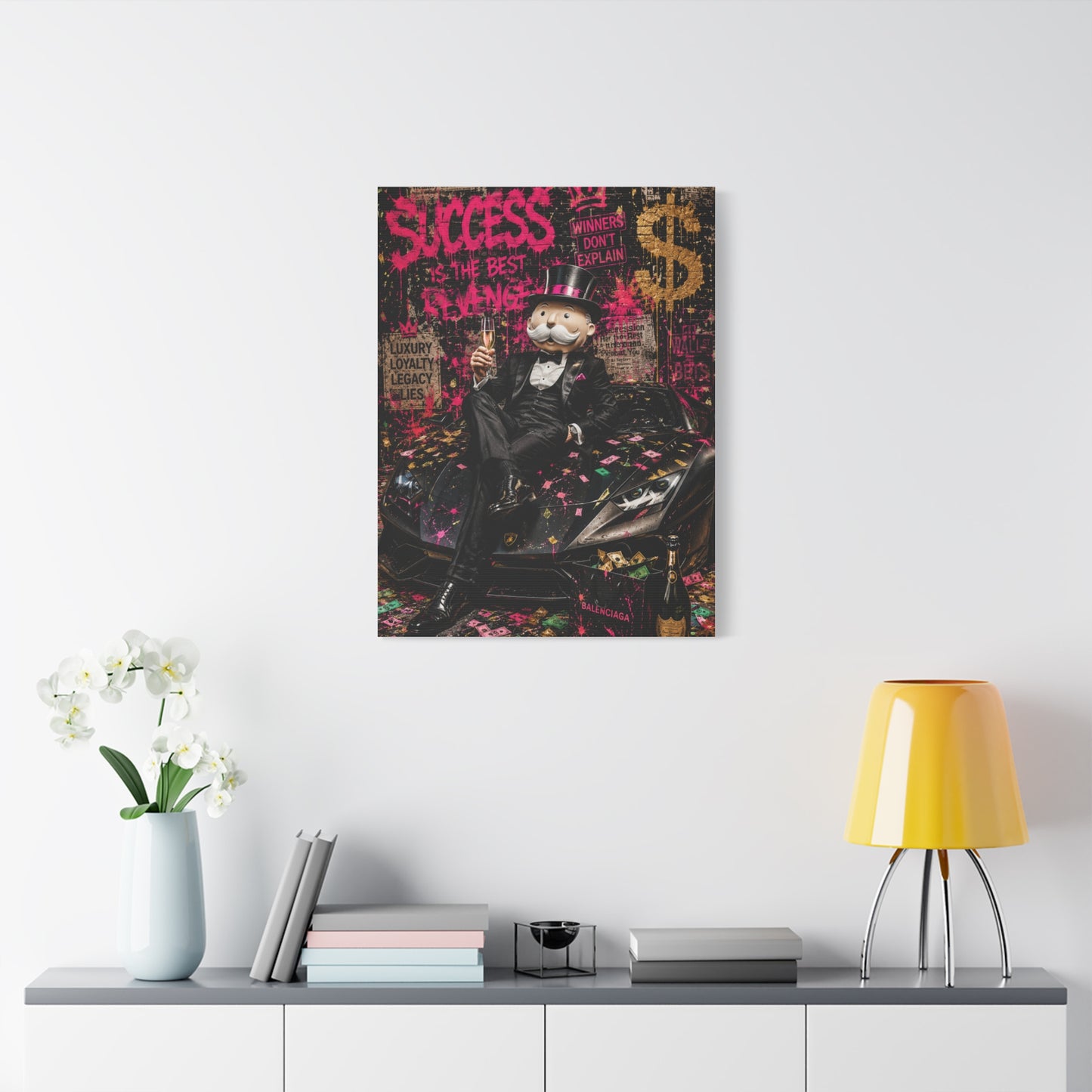 Luxury Street Pop Billionaire Rebel Street Wall Art & Canvas Print