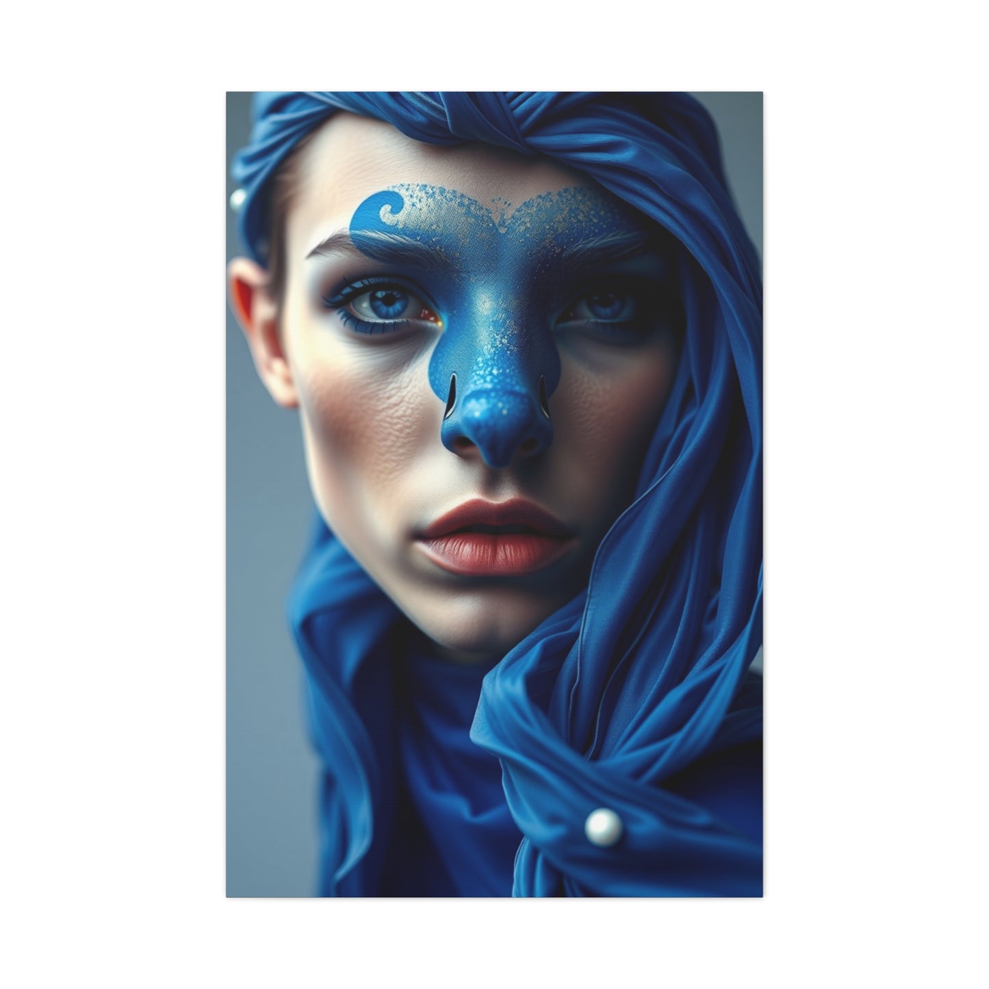 Navy Blue Art Luxury Canvas Wall Art & Canvas Print