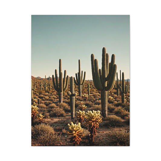Saguaro Valley Desert Landscape Wall Art & Canvas Prints