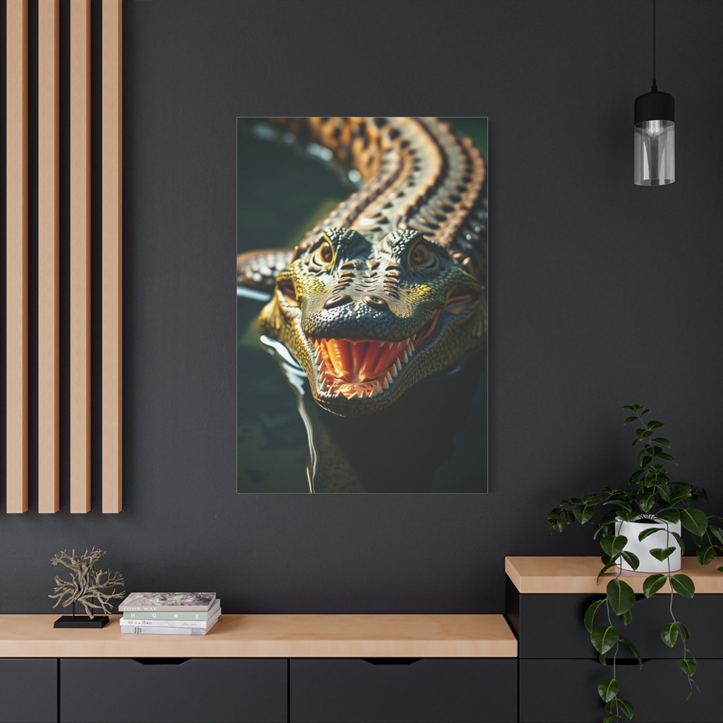 Masterpiece Crocodile & Alligator Art Vision Wall Art & Canvas Print