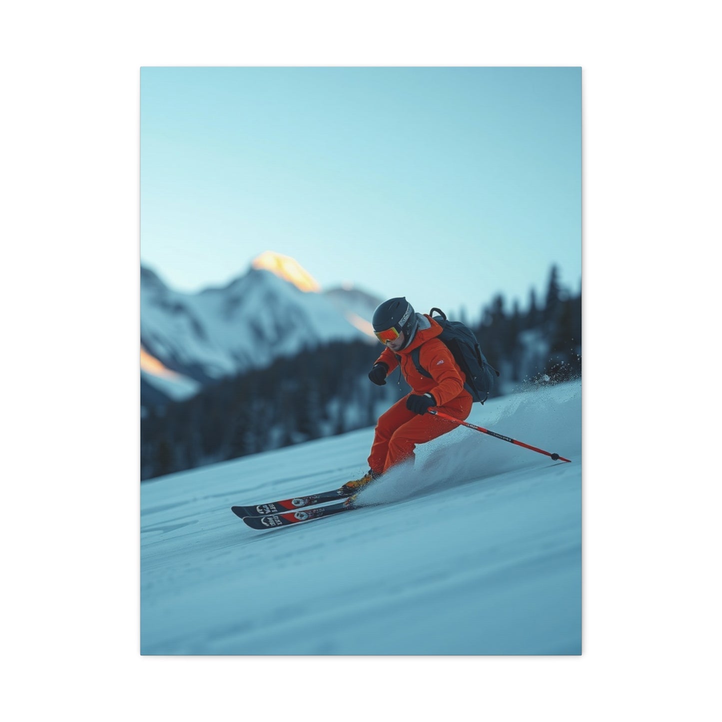 Masterpiece Skiing Art Vision Wall Art & Canvas Print