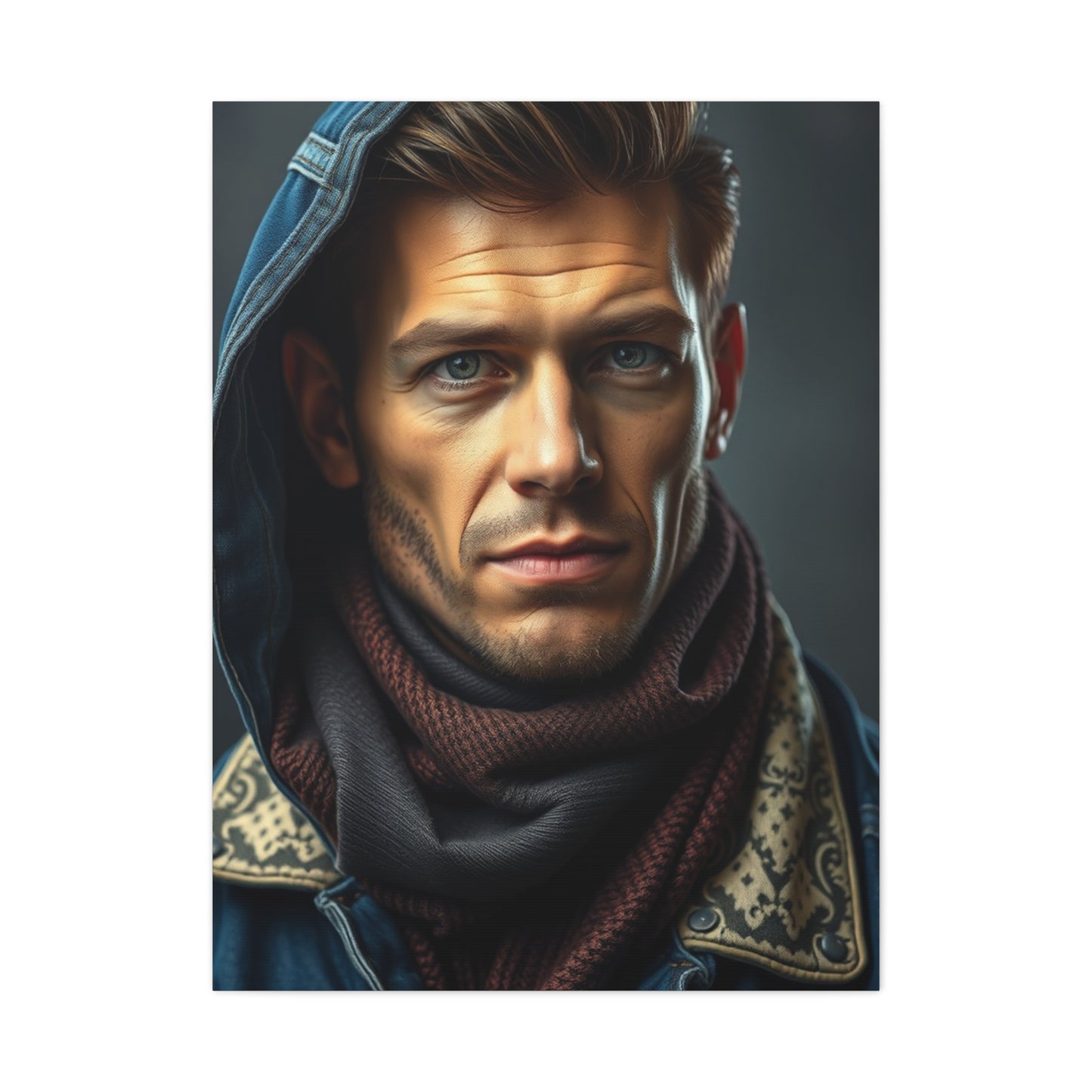 Denim and Leather Art Refined Canvas Wall Art & Canvas Print