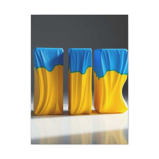 Supreme Blue & Yellow Art Collection Wall Art & Canvas Print