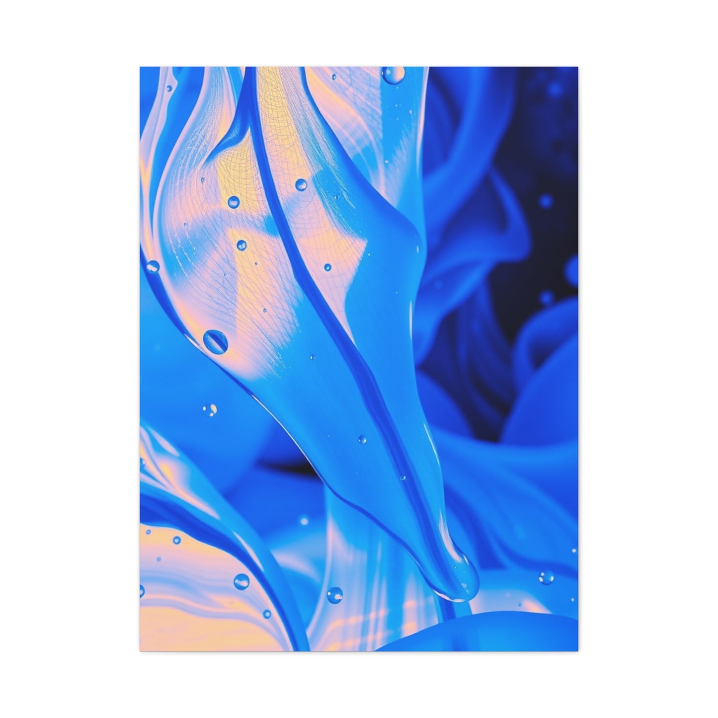 Vision Blue Abstract Art Art Wall Art & Canvas Print