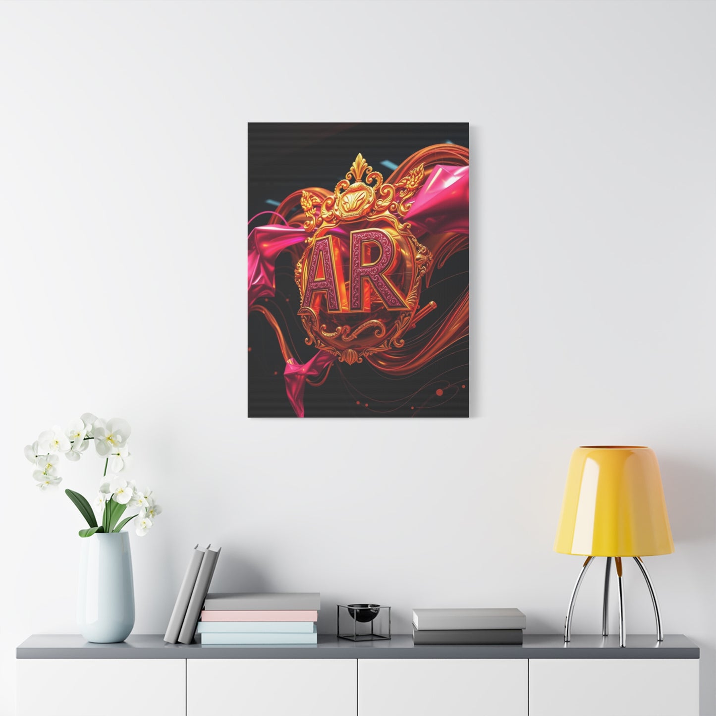 Supreme Gold & Pink Art Collection Wall Art & Canvas Print