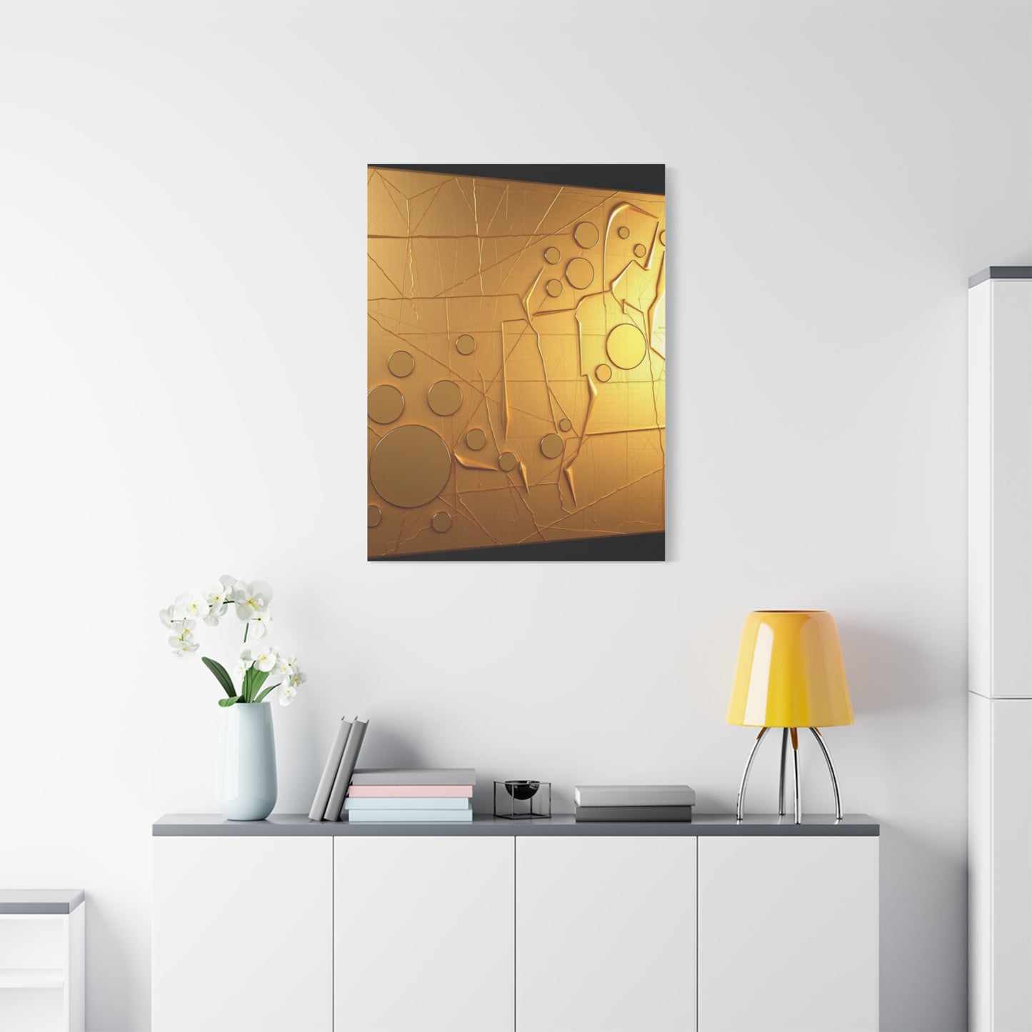 Masterpiece Gold & Silver Canvas Art Vision Wall Art & Canvas Print