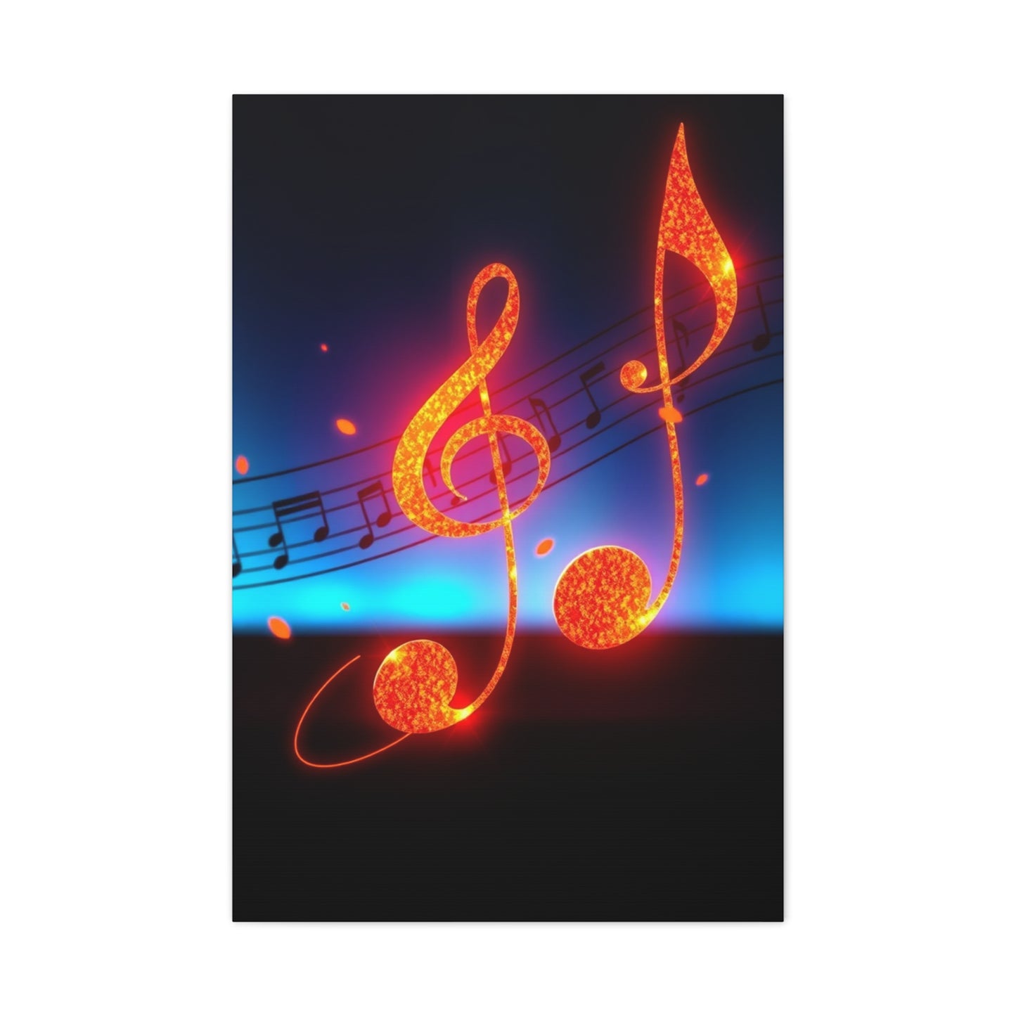 Musical Notes Art Refined Canvas Wall Art & Canvas Print