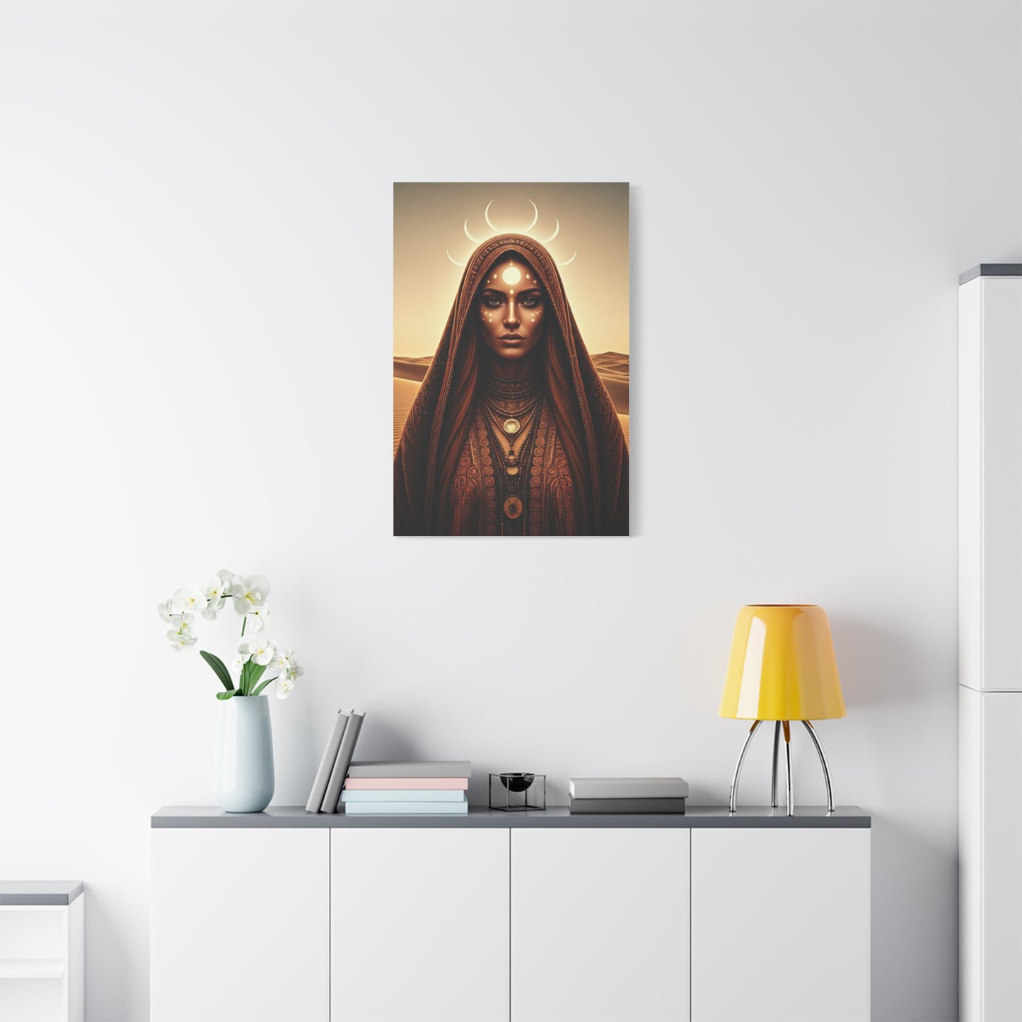Moonlit Desert Priestess Wall Art & Canvas Prints