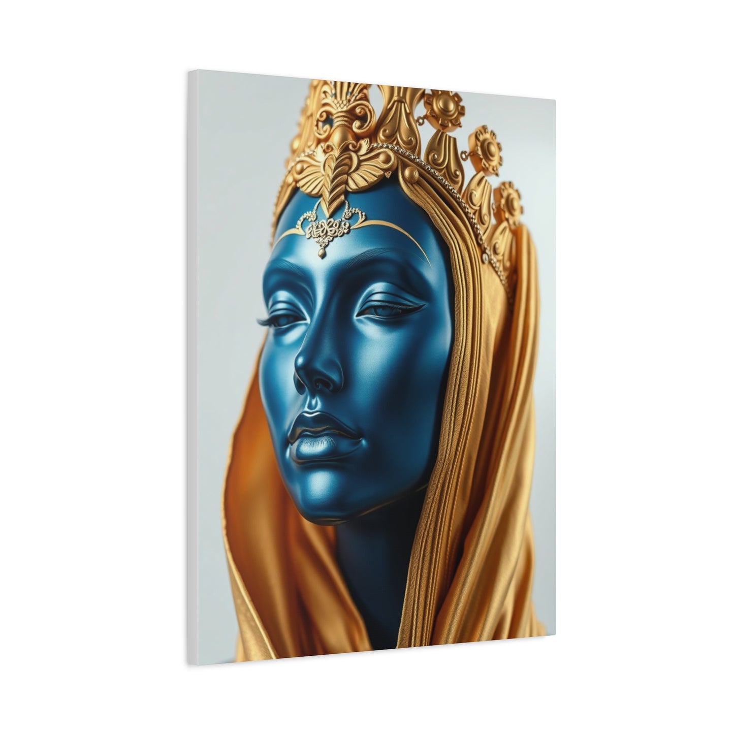 Masterpiece Blue & Gold Art Vision Wall Art & Canvas Print