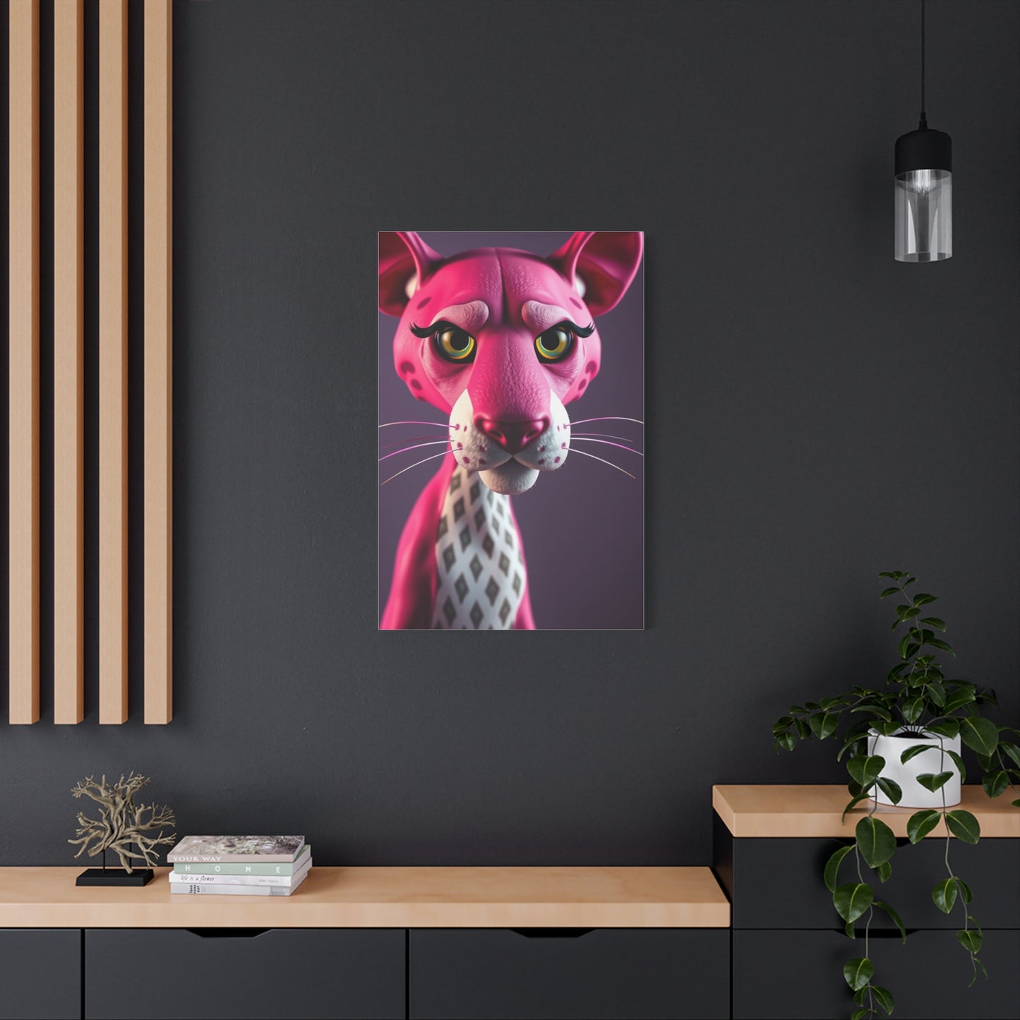 Panther Rose Reverie Wall Art & Canvas Print