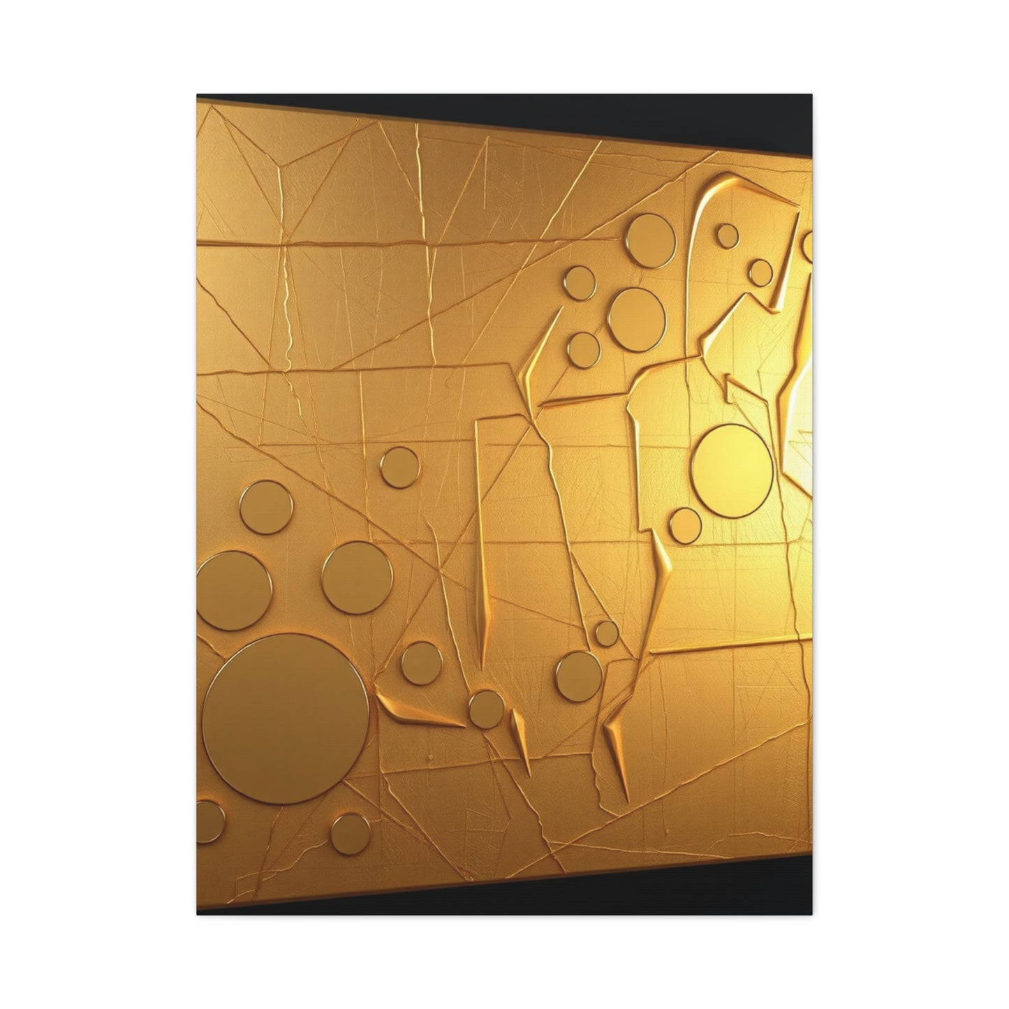 Masterpiece Gold & Silver Canvas Art Vision Wall Art & Canvas Print