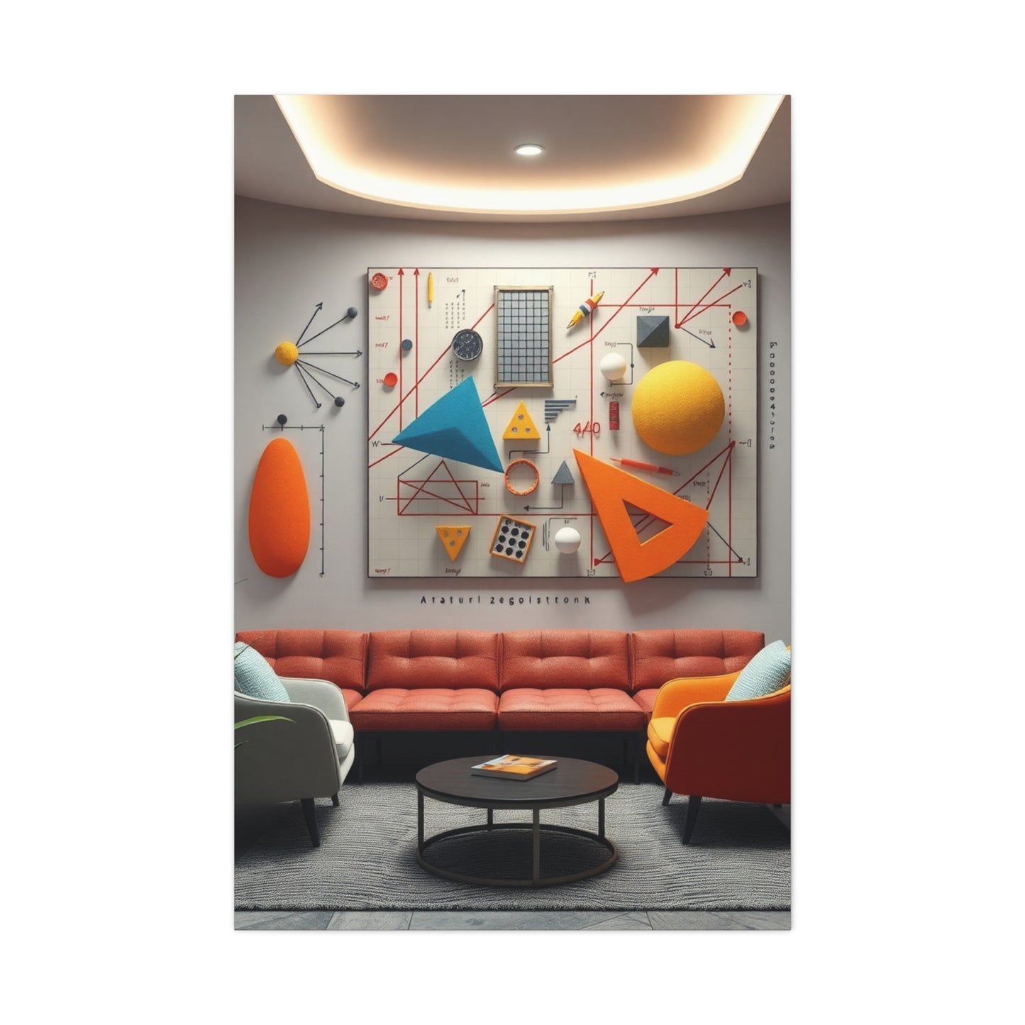 Supreme Modern Math Art for Creative Spaces Collection Wall Art & Canvas Print
