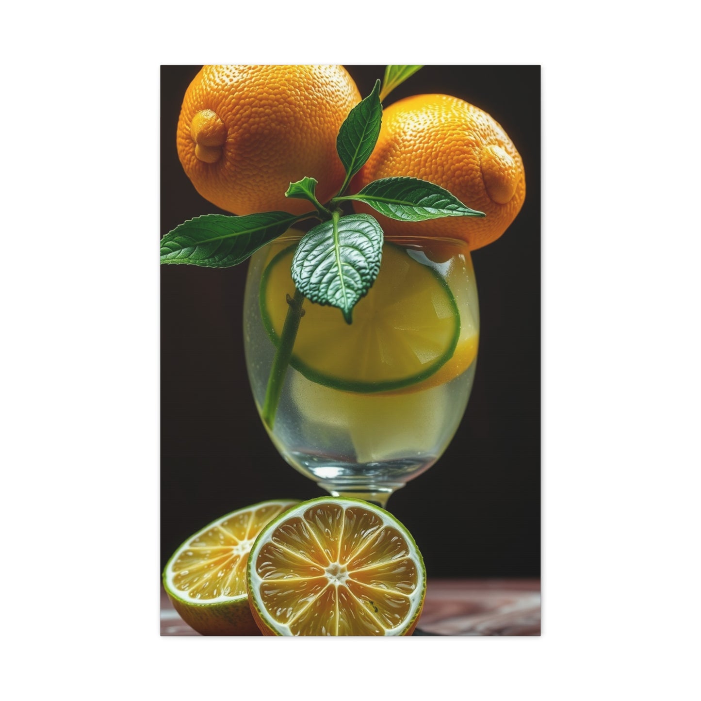 Masterpiece Lemon & Lime Art Vision Wall Art & Canvas Print