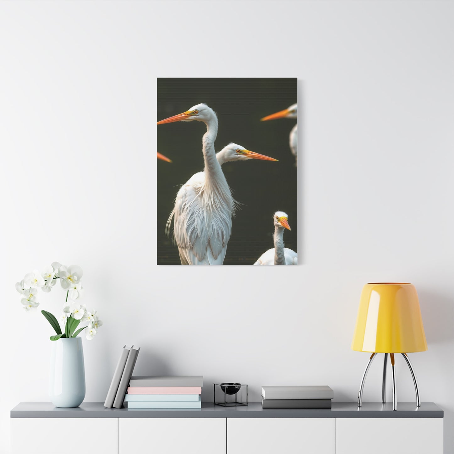 Masterpiece Herons and Egrets Art Vision Wall Art & Canvas Print