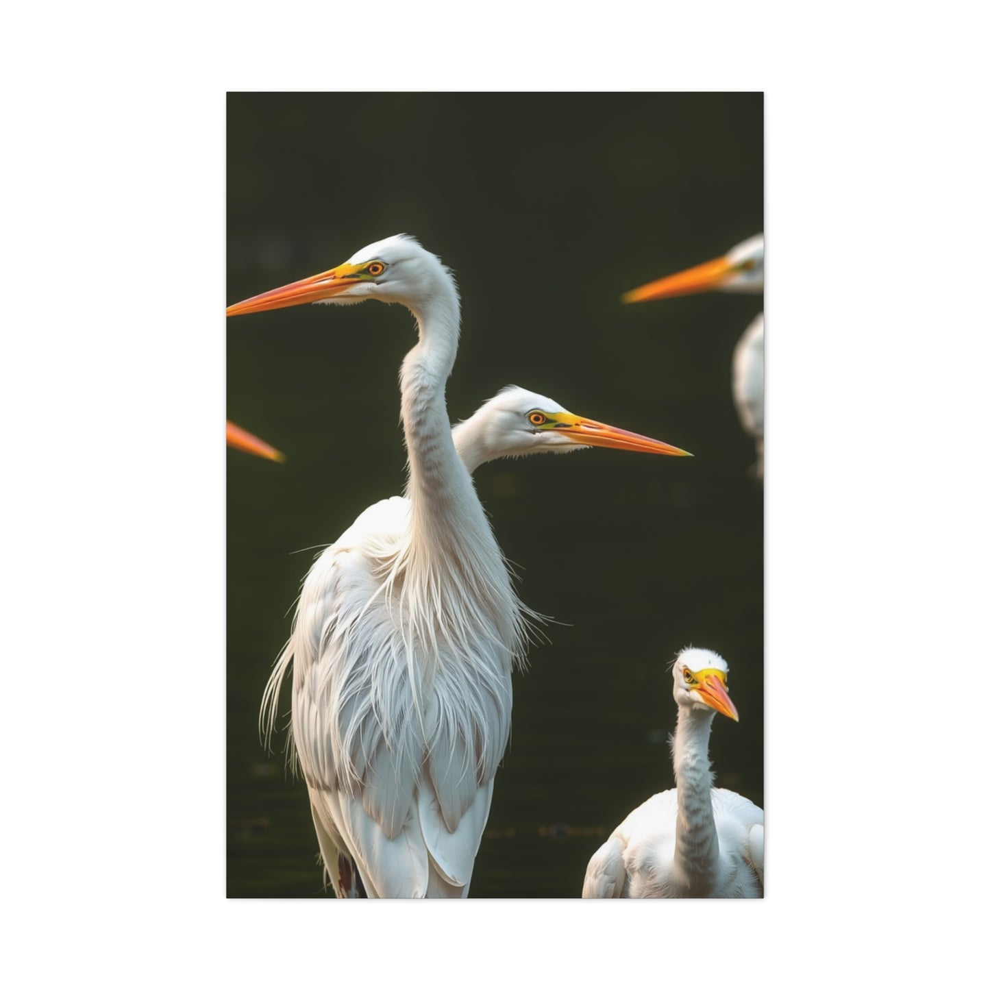 Masterpiece Herons and Egrets Art Vision Wall Art & Canvas Print