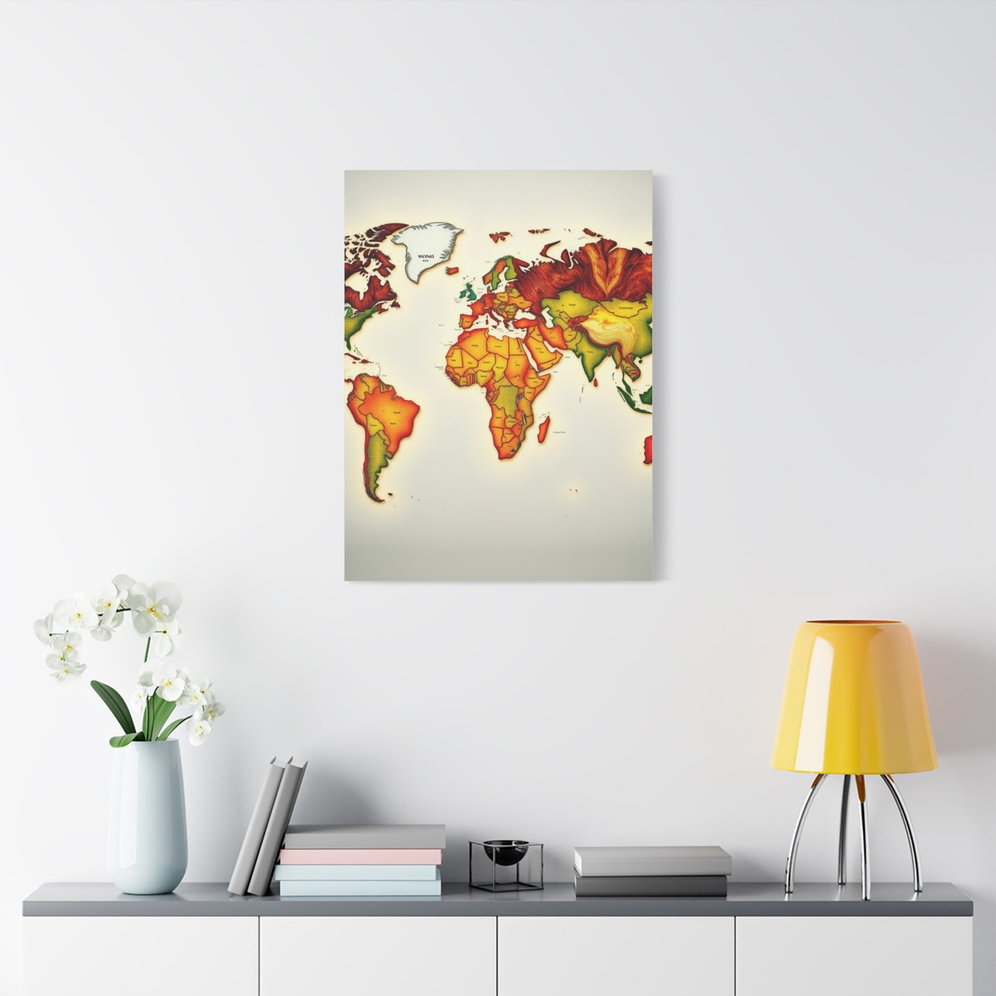 Supreme World Map Art Collection Wall Art & Canvas Print