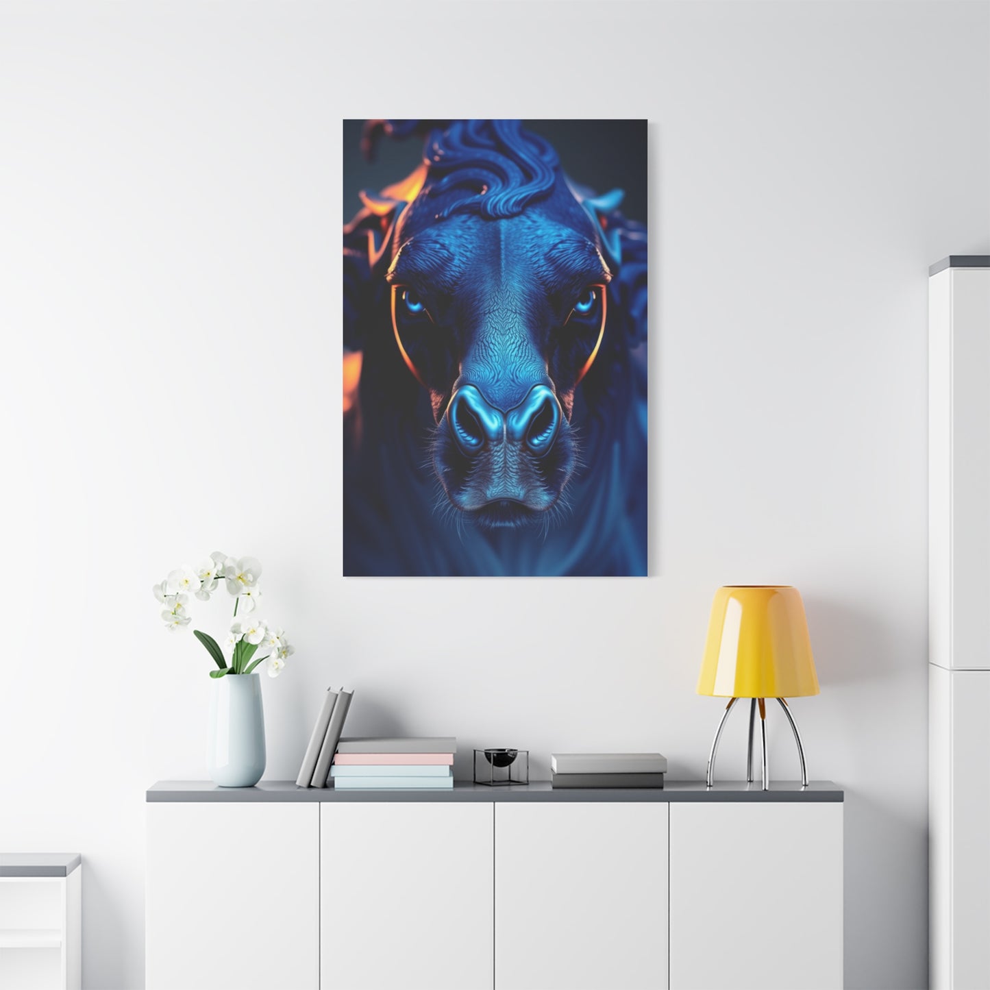 Supreme Navy Blue Art Collection Wall Art & Canvas Print
