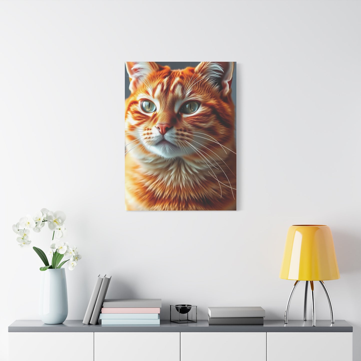Elite Orange Cat Art Vision Wall Art & Canvas Print