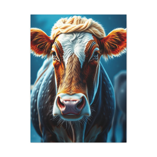 Supreme Christmas Cow Art Collection Wall Art & Canvas Print